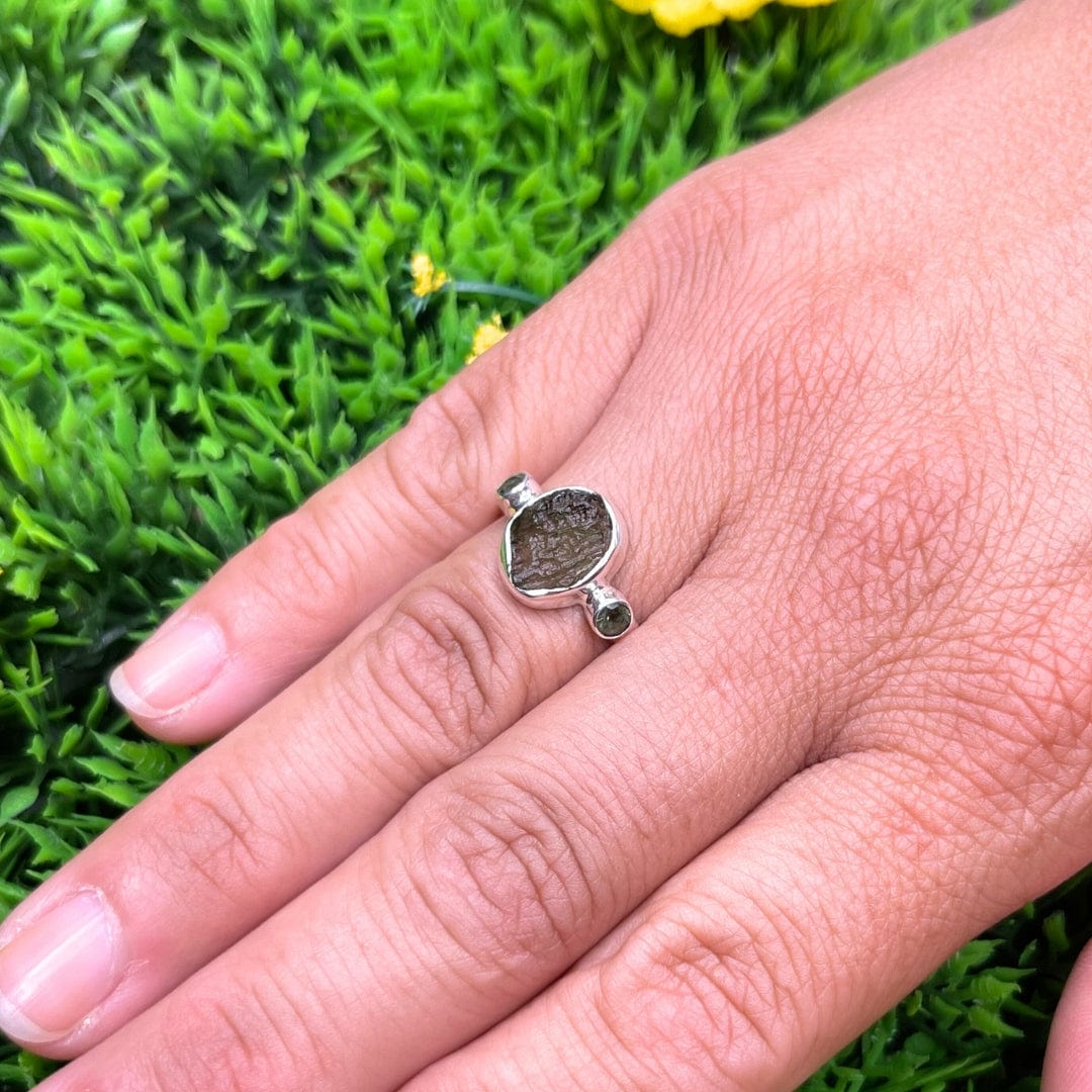 Bague Argent Moldavite #7