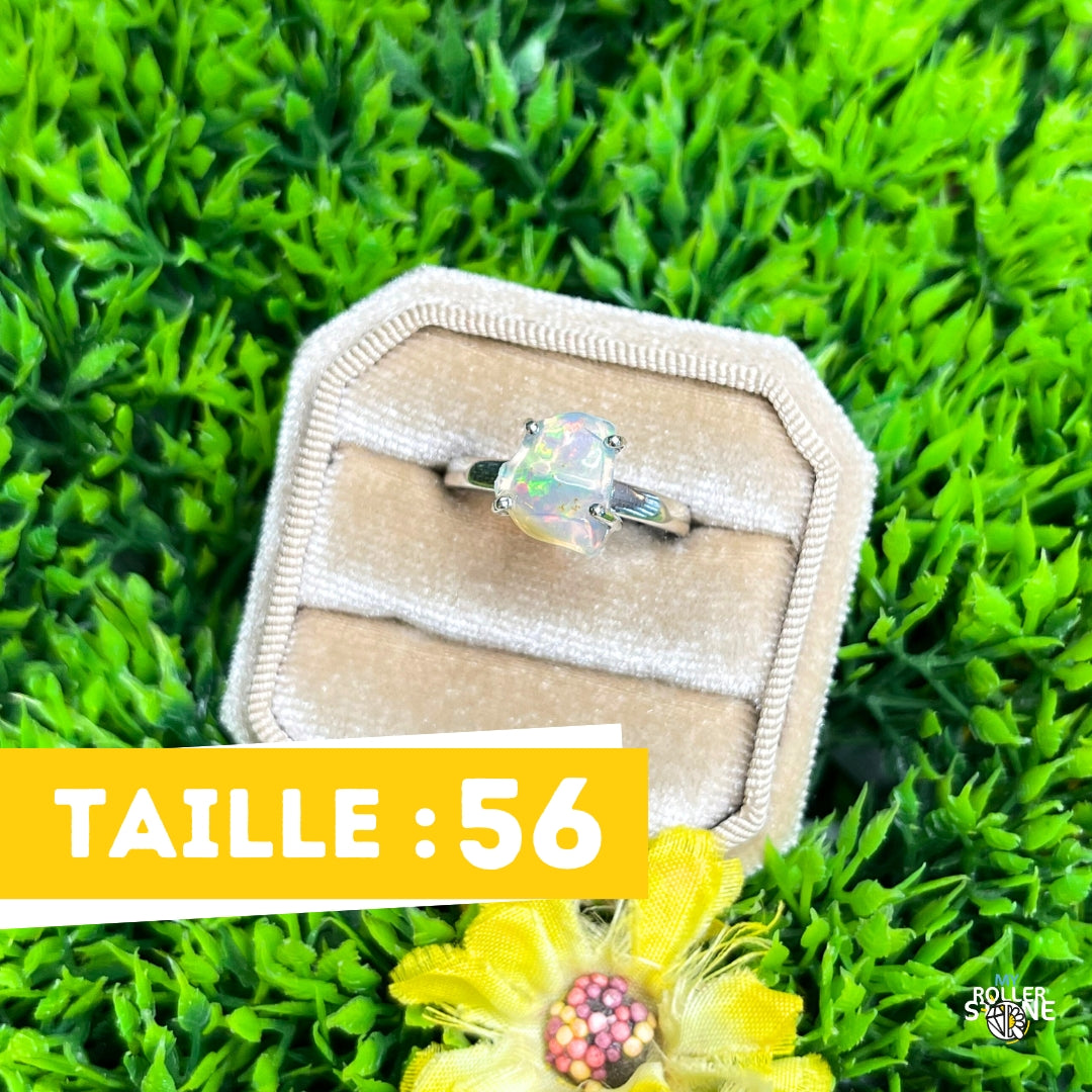 Bague Argent Opale d'Ethiopie #298