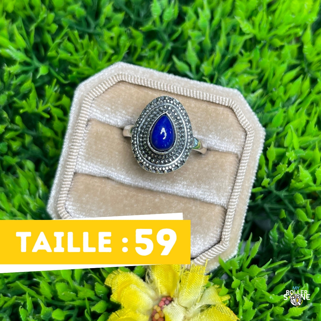 Bague Argent 925 Lapis Lazuli #225