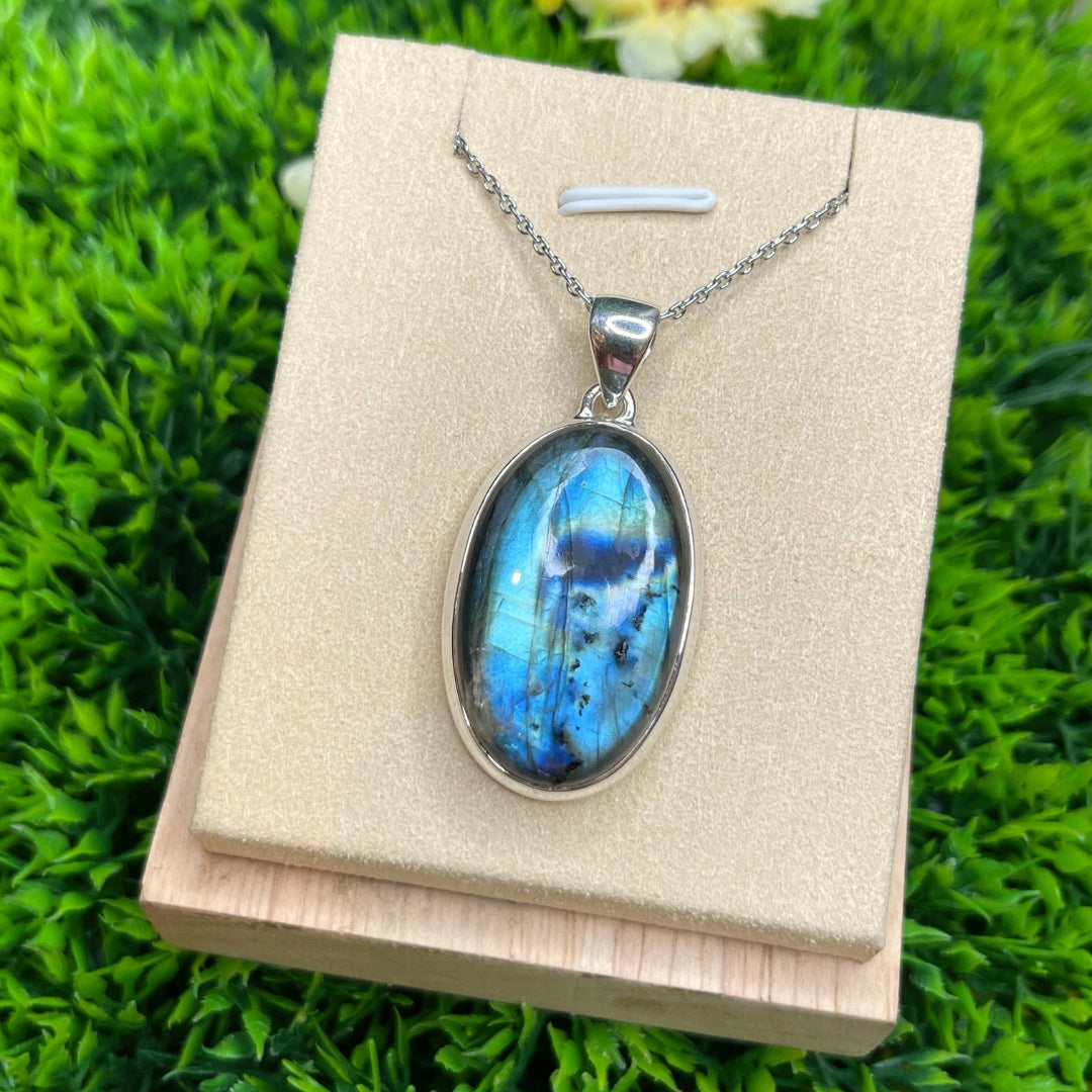 Pendentif Labradorite Blue Fire #6