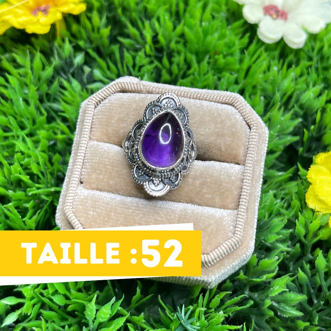 Bague Argent 925 Améthyste #13