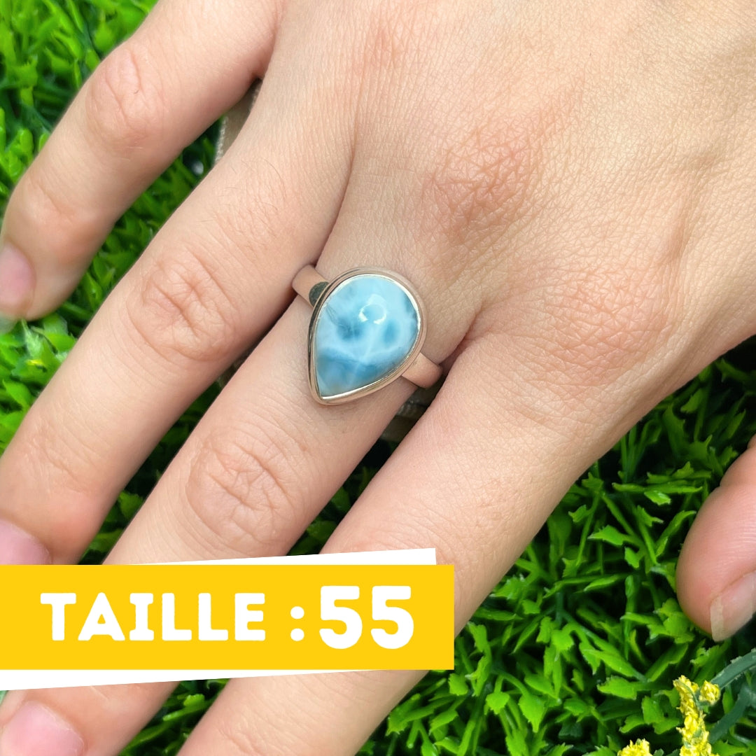 Bague Argent Larimar #112