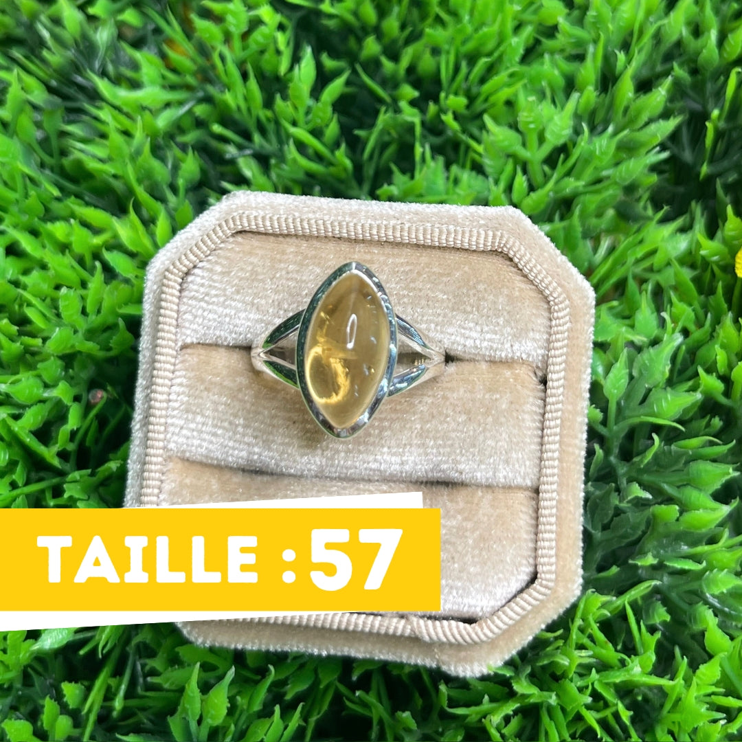 Bague Argent Citrine #52