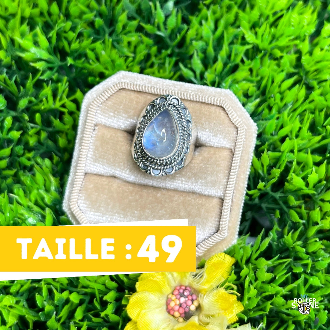 Bague Argent 925 Pierre de Lune #359