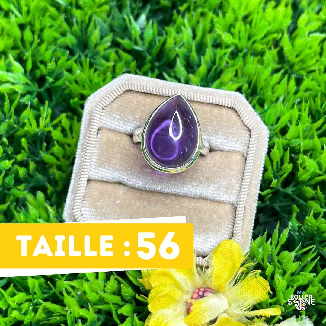 Bague Argent 925 Améthyste #113