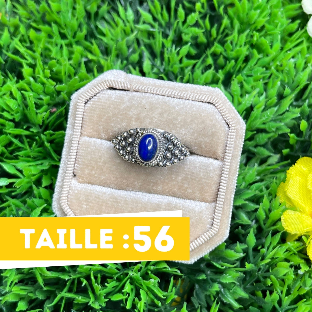 Bague Argent Lapis Lazuli #63