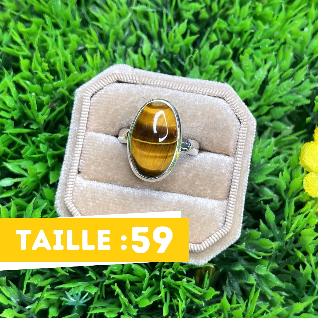 Bague Argent 925 Oeil de Tigre #23