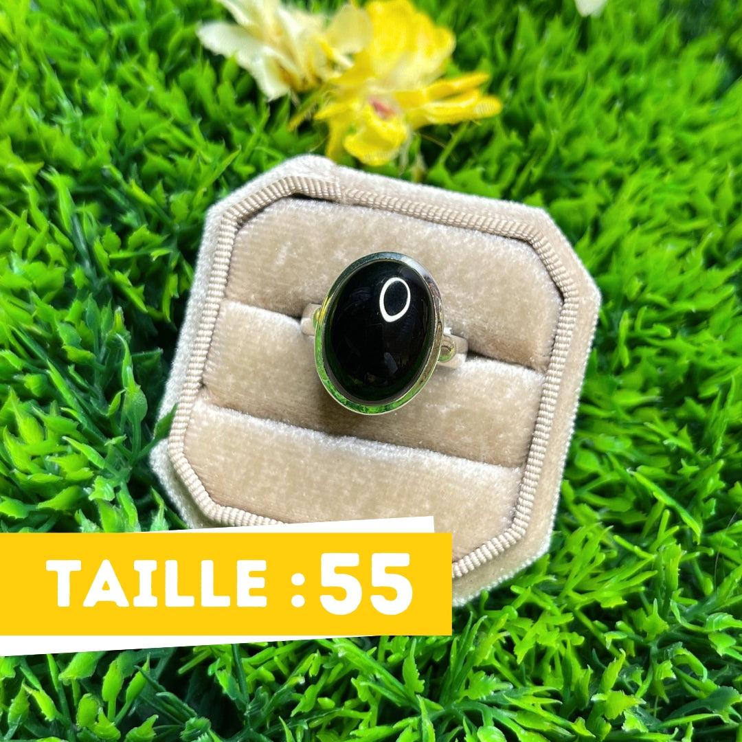 Bague Onyx Argent #24