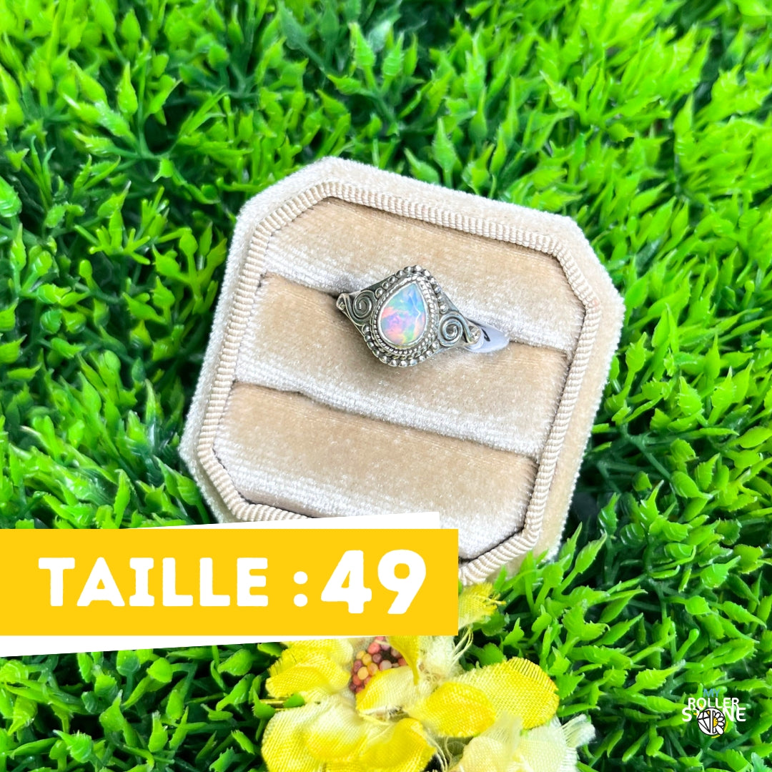 Bague Argent Opale d'Ethiopie #416