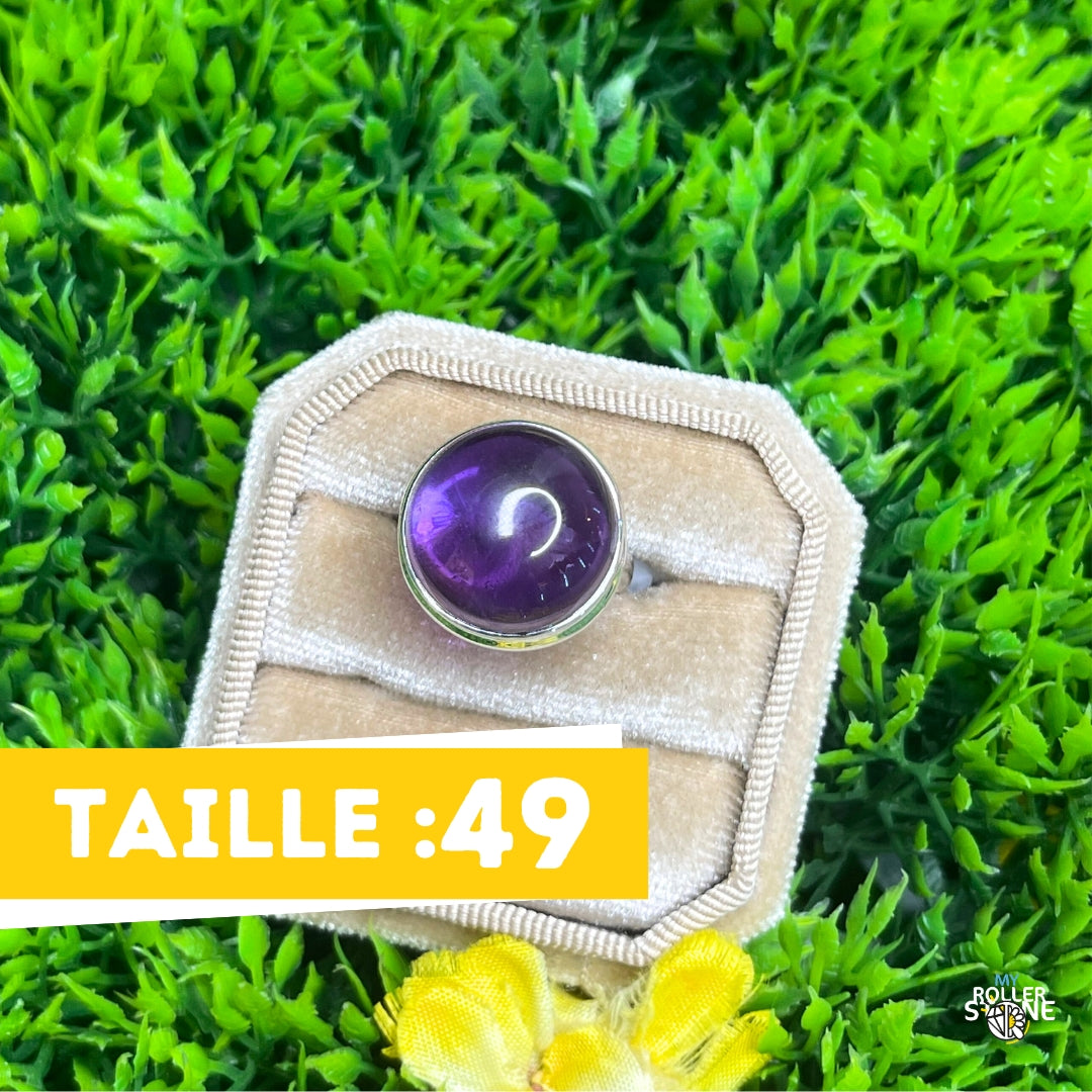 Bague Argent 925 Améthyste #65