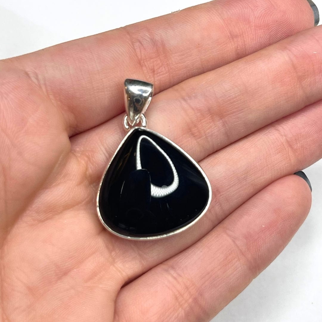 Pendentif Argent Onyx #6