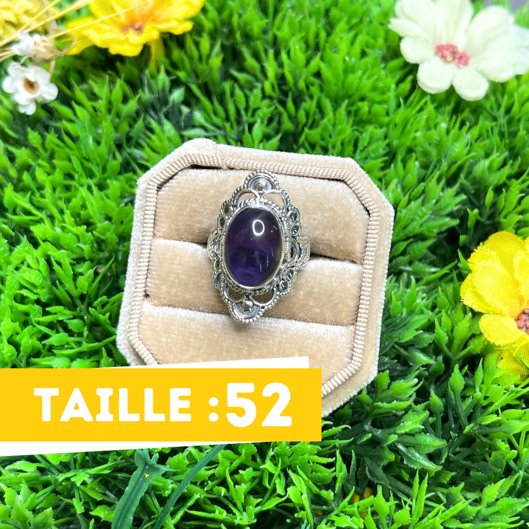 Bague Argent 925 Améthyste #29