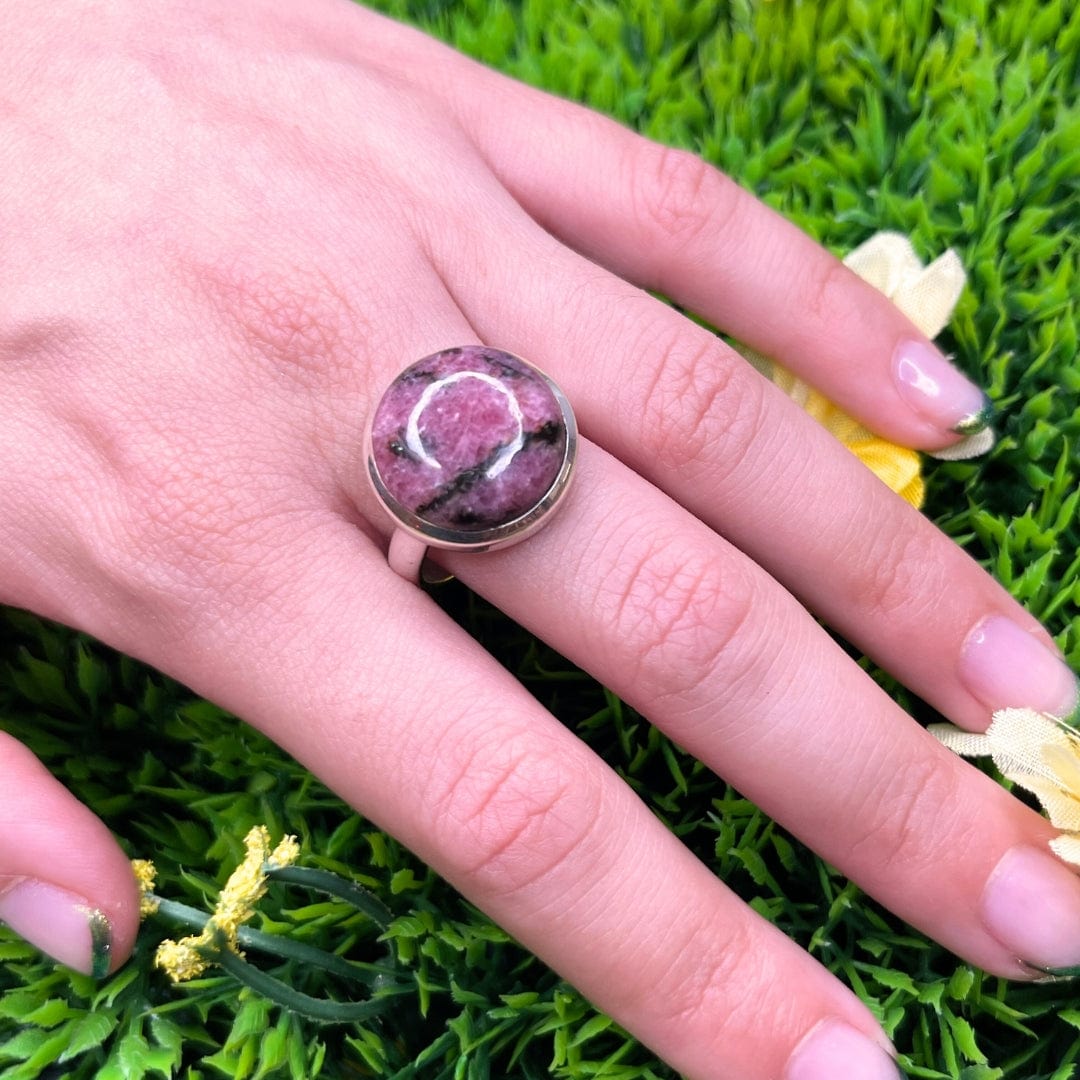 Bague Argent Rhodonite Australienne #16