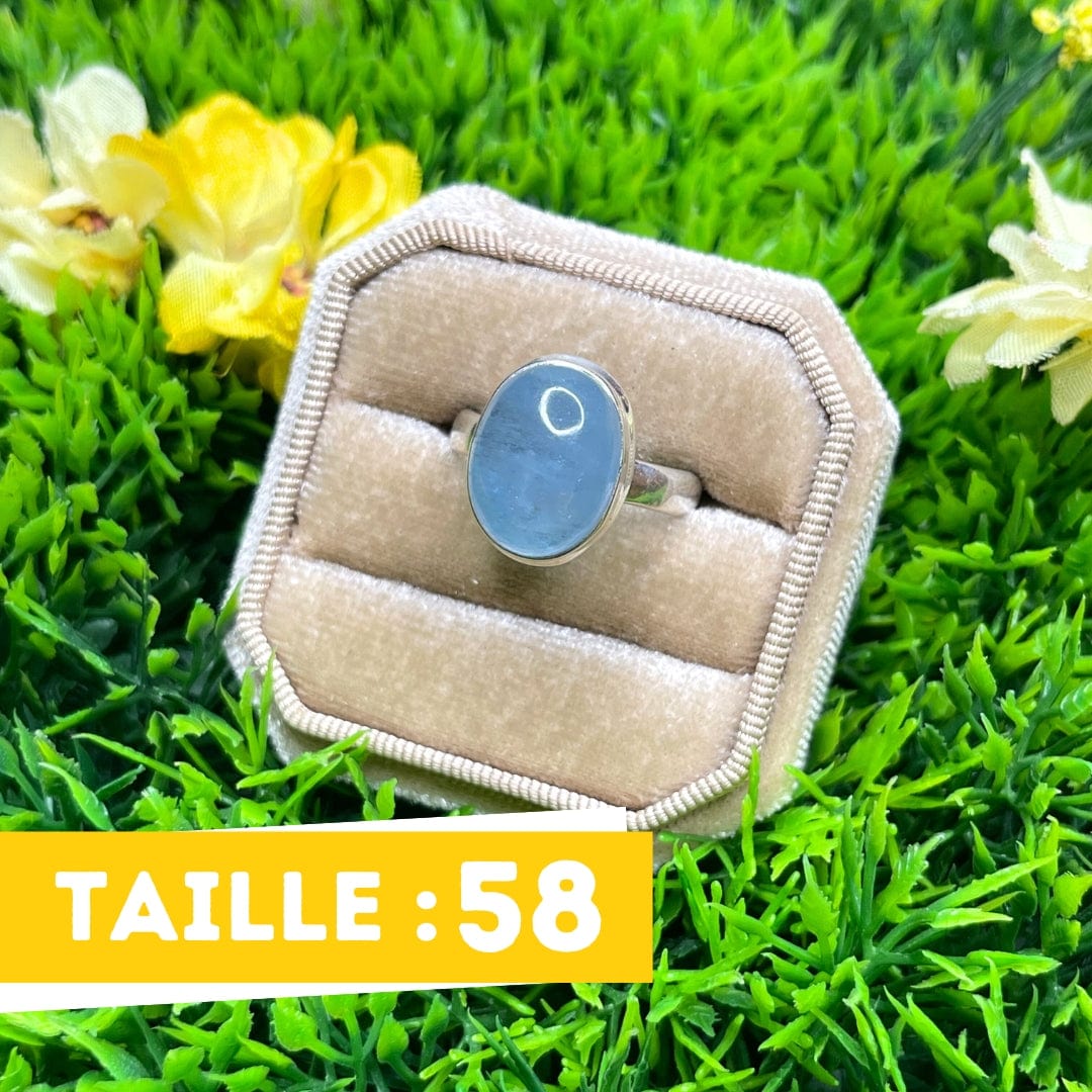 Bague Argent Aigue Marine #25