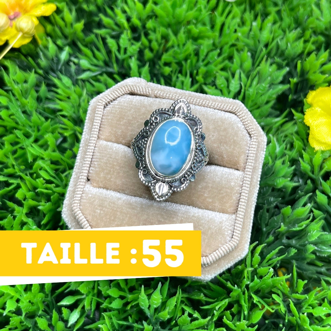 Bague Argent 925 Larimar #21