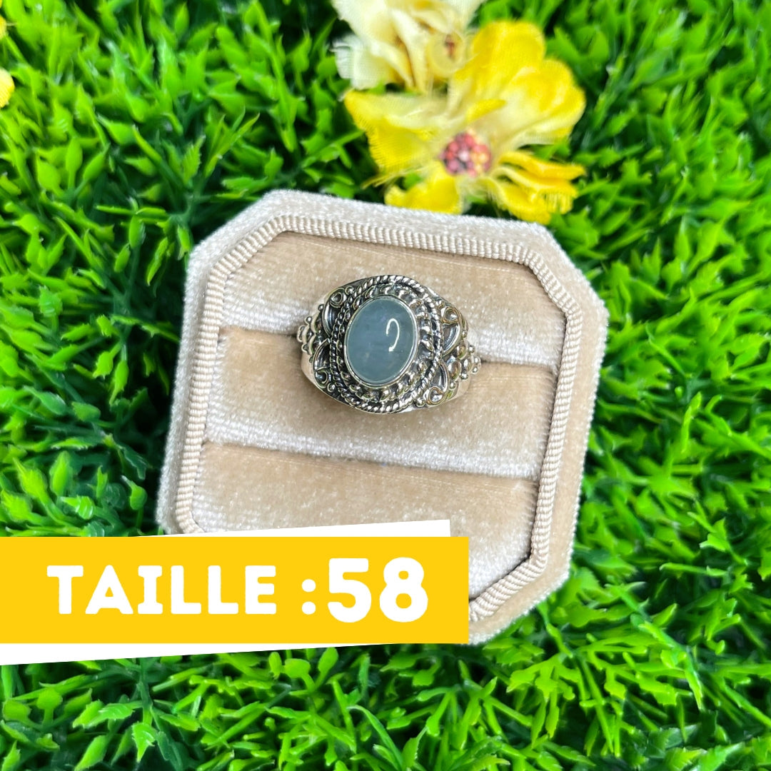 Bague Argent Aigue Marine #78