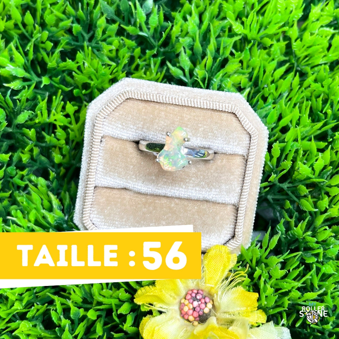 Bague Argent Opale d'Ethiopie #290