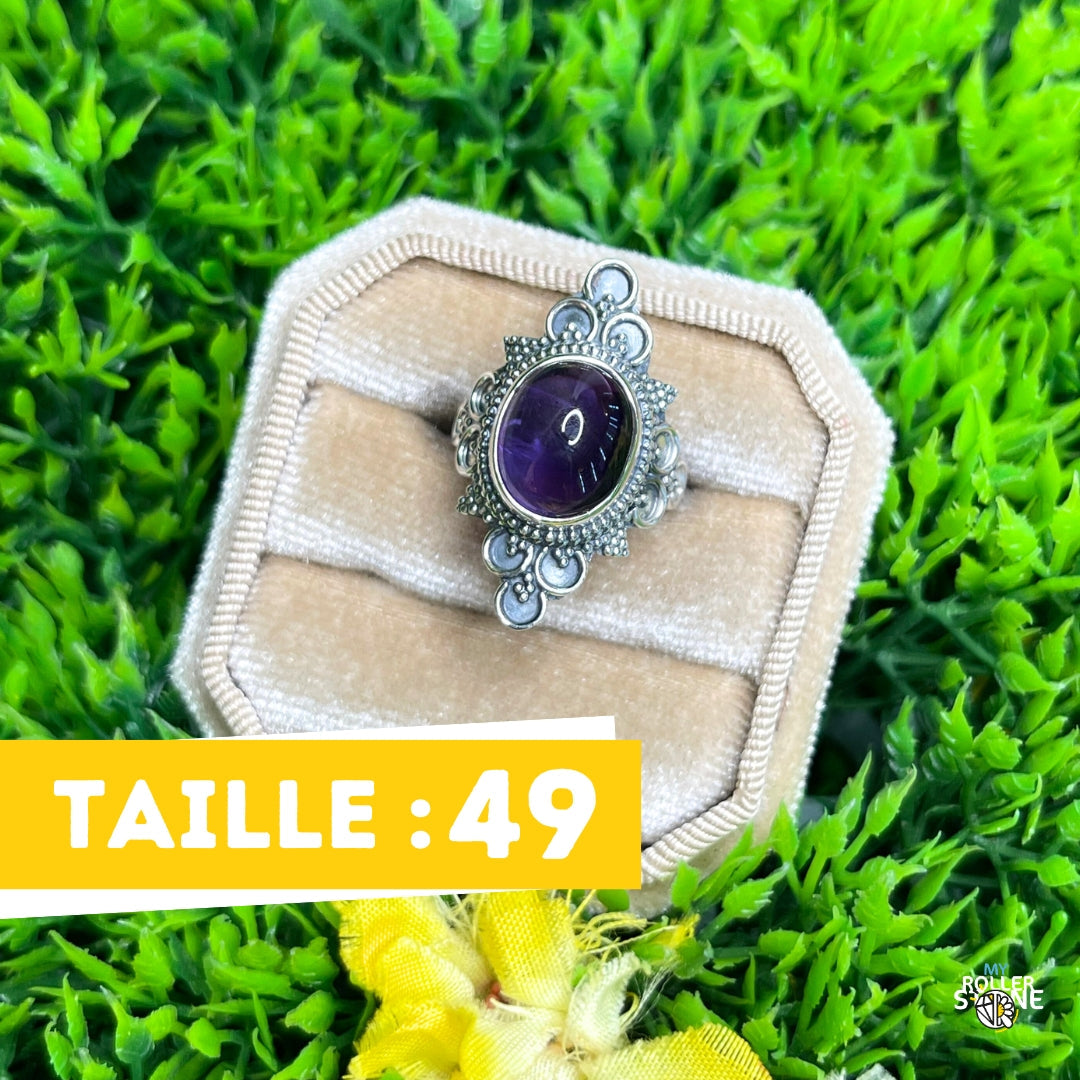 Bague Argent 925 Améthyste #156