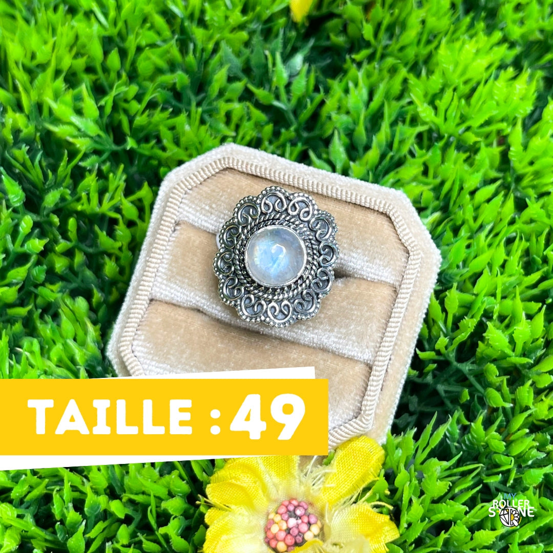 Bague Argent 925 Pierre de Lune #351