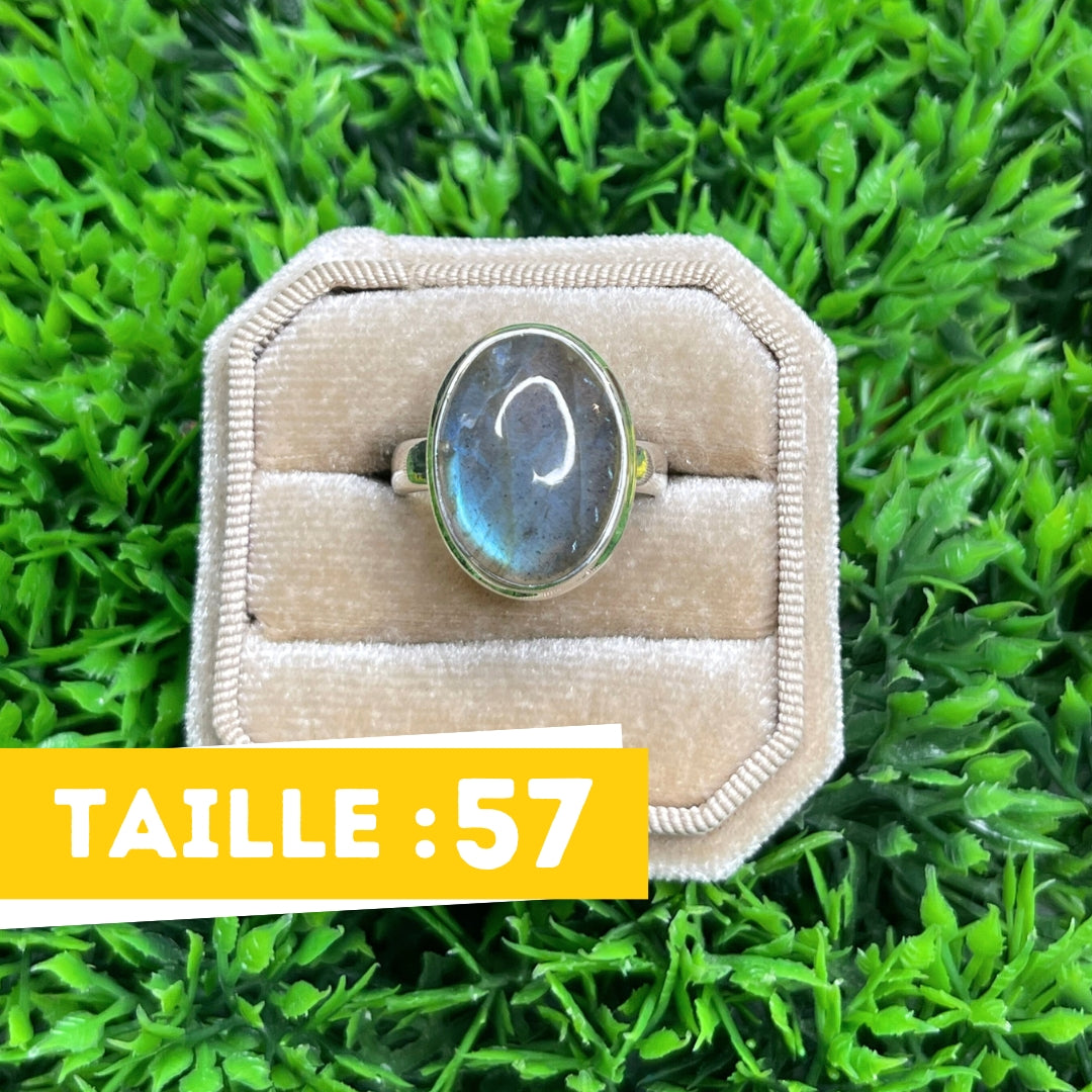 Bague Argent Labradorite Bluefire #209