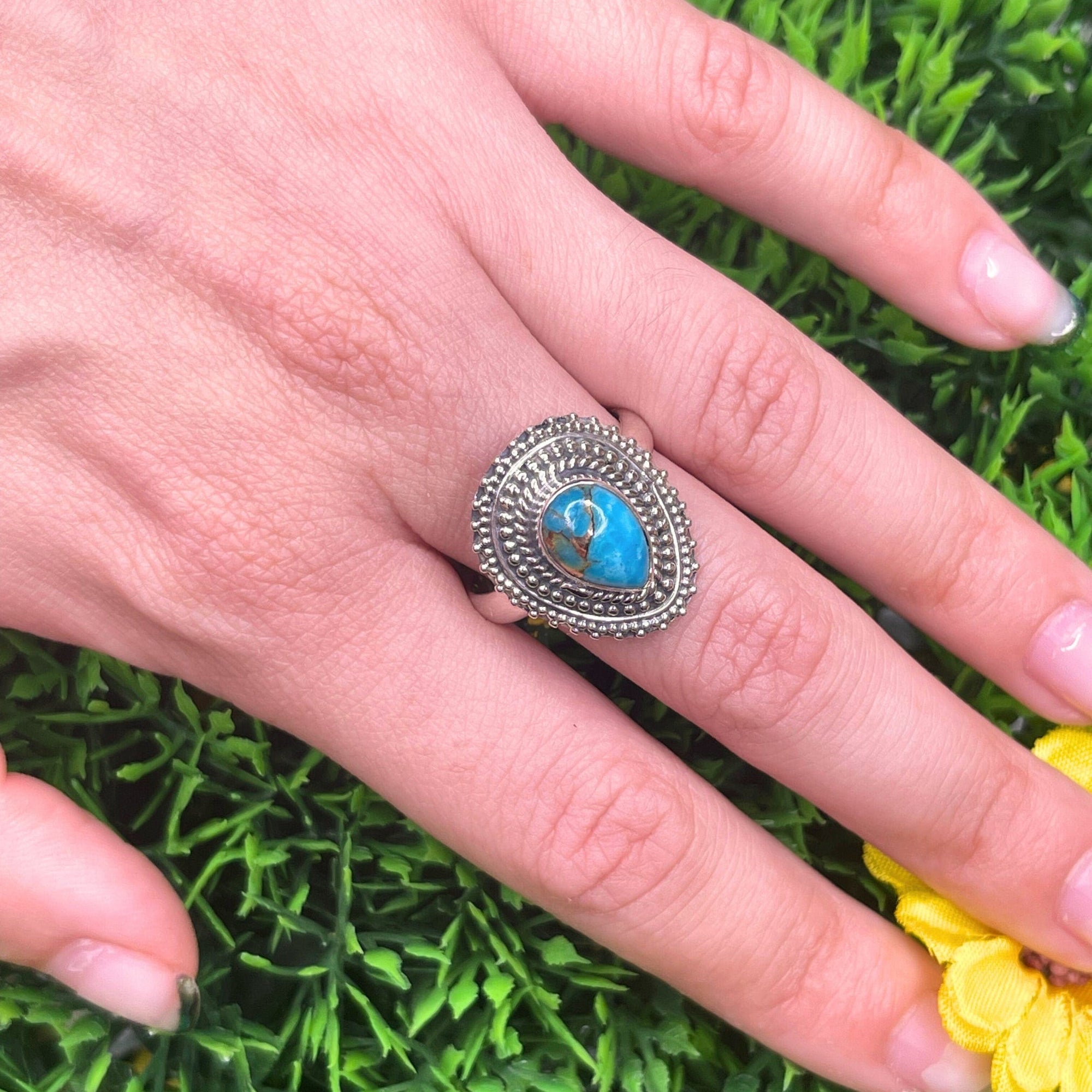 Bague Argent Turquoise Copper #2