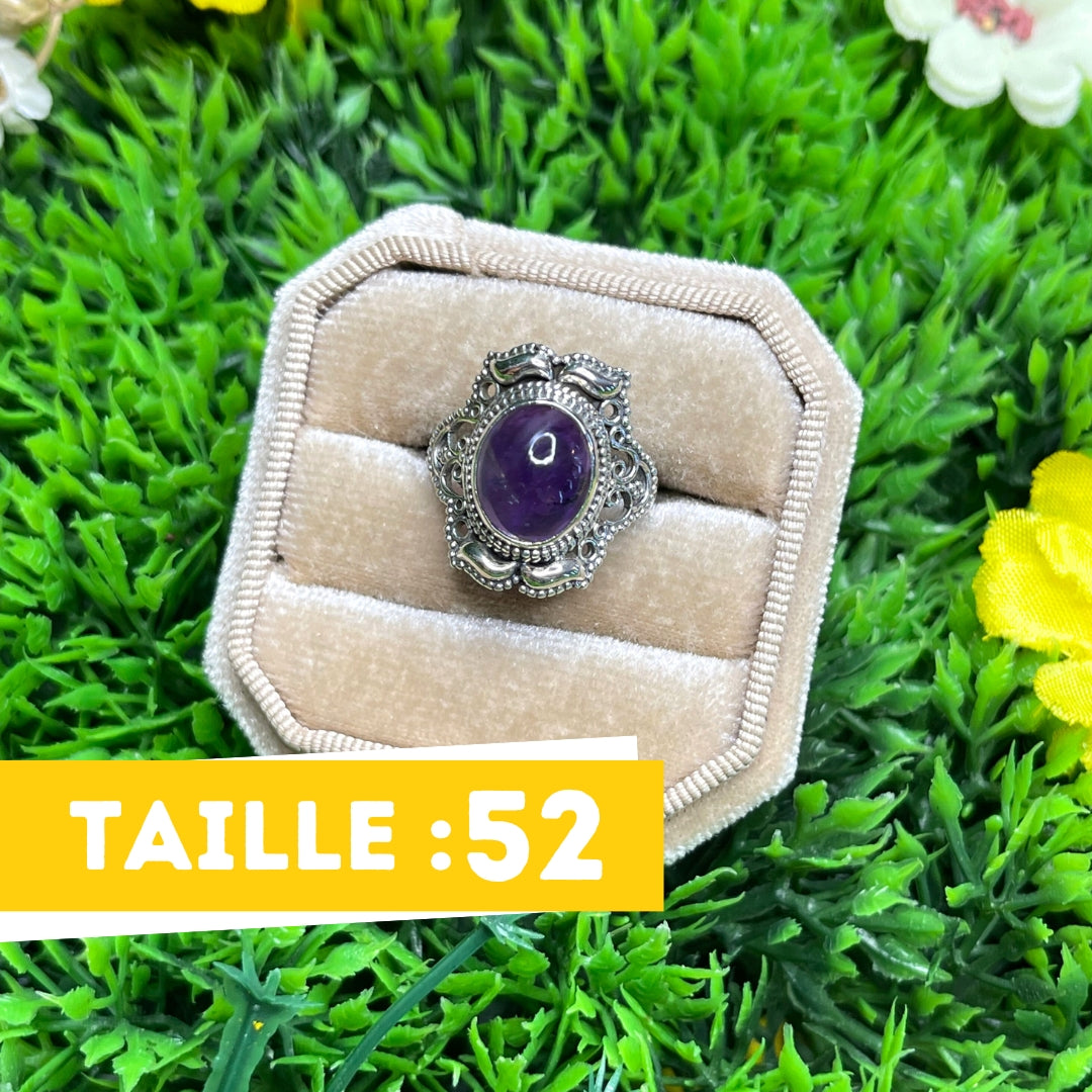 Bague Argent 925 Améthyste #45