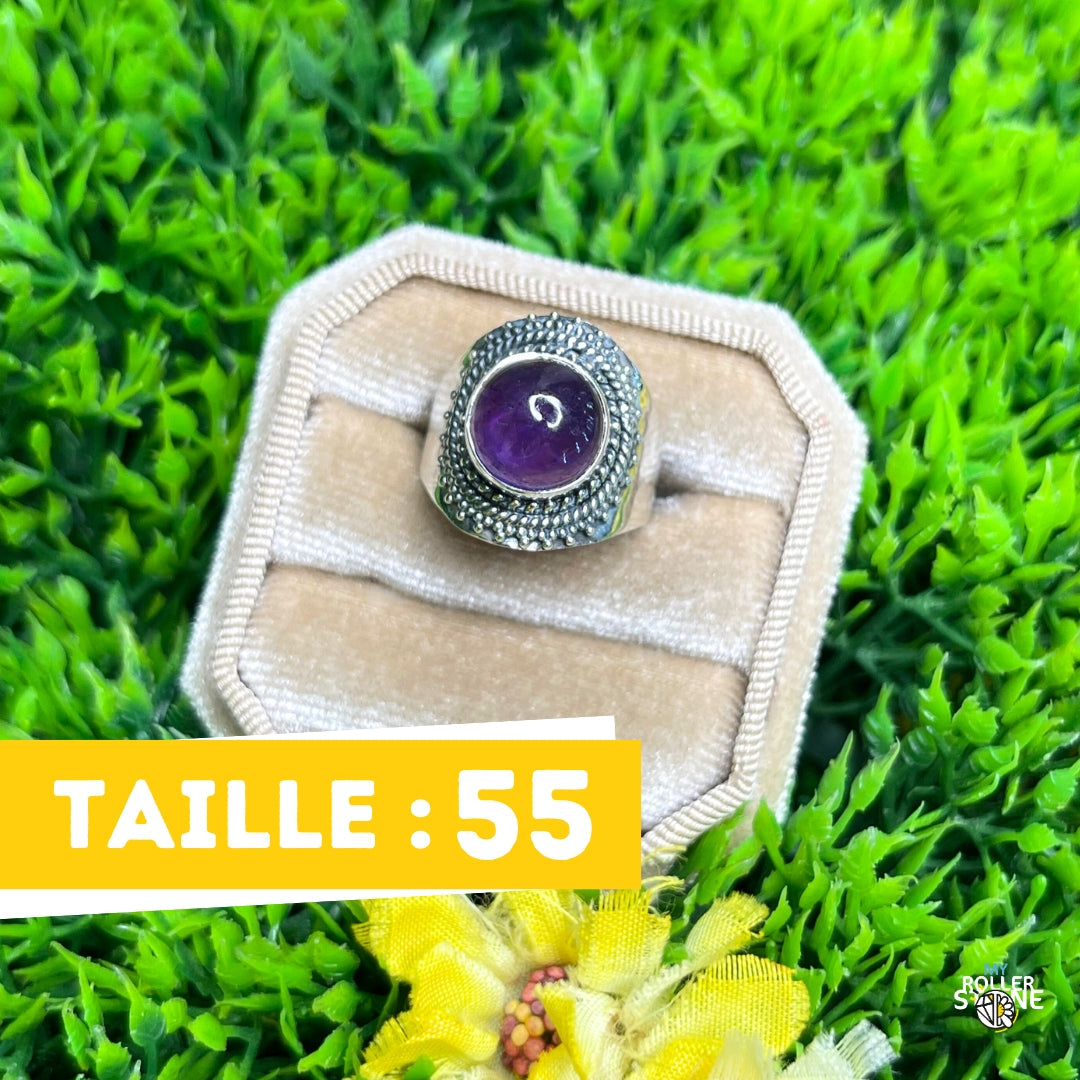 Bague Argent 925 Améthyste #177