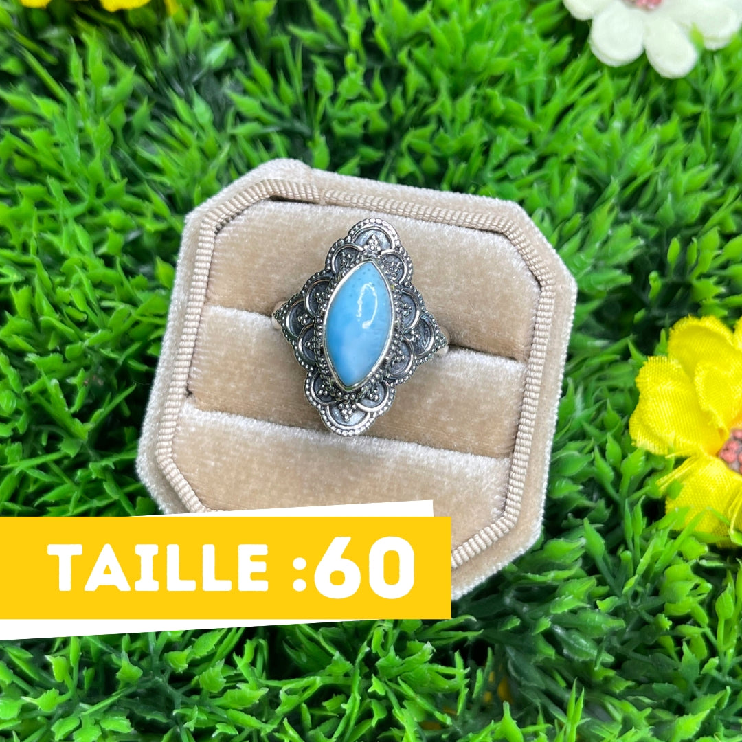 Bague Argent 925 Larimar #34