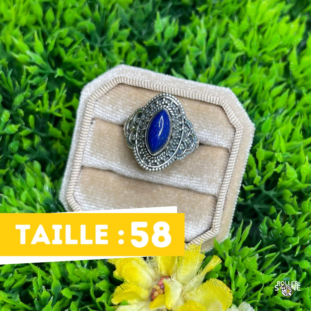 Bague Argent 925 Lapis Lazuli #214