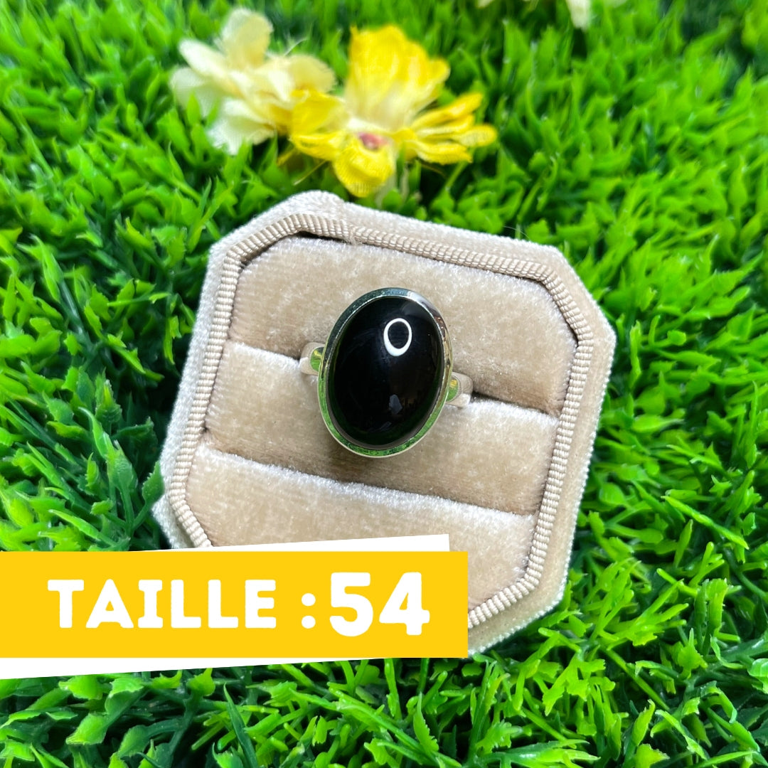 Bague Onyx Argent #42