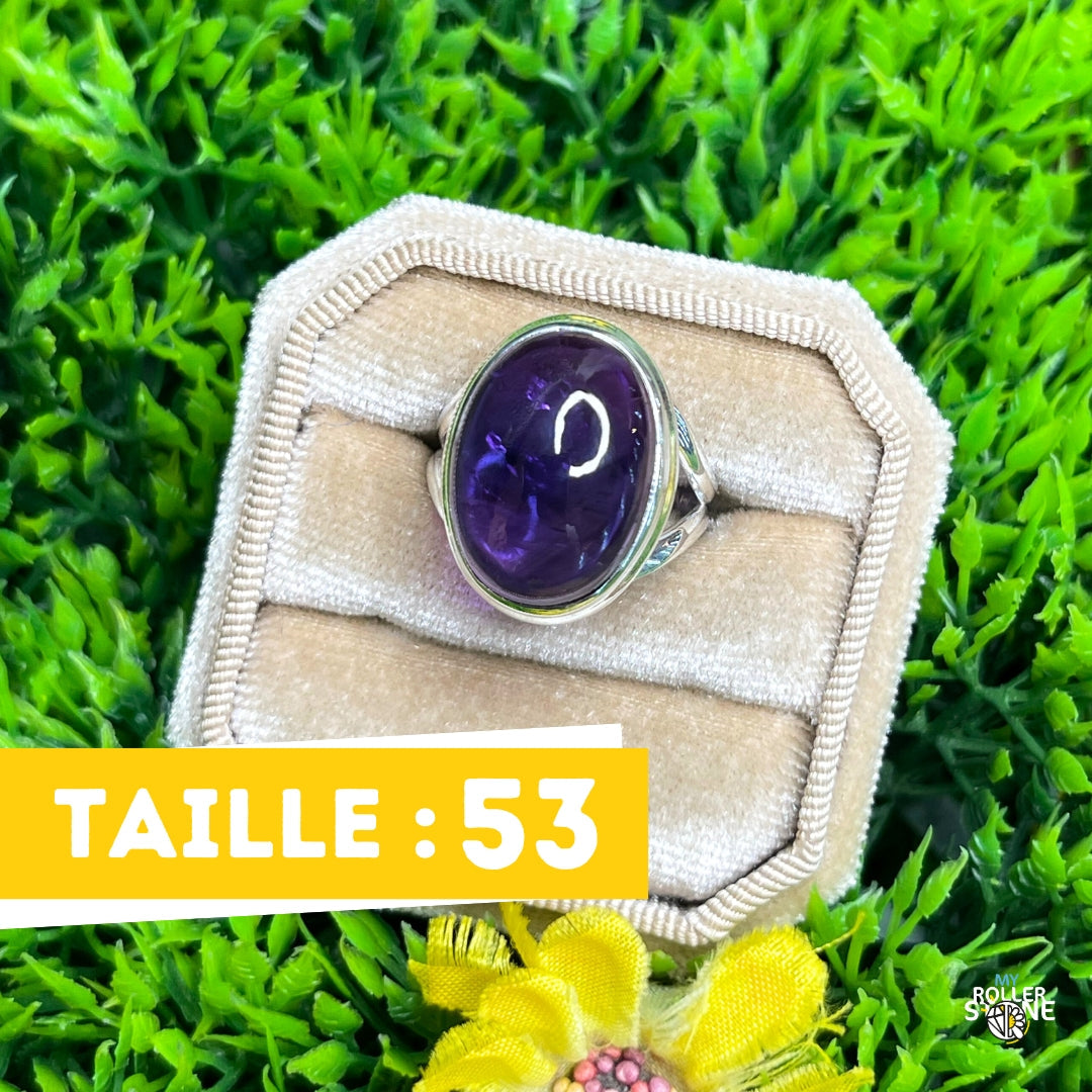 Bague Argent 925 Améthyste #123