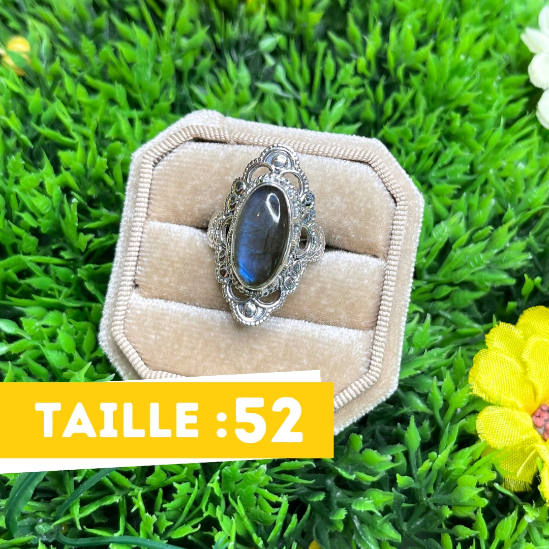 Bague Labradorite Bluefire Argent 925 #40