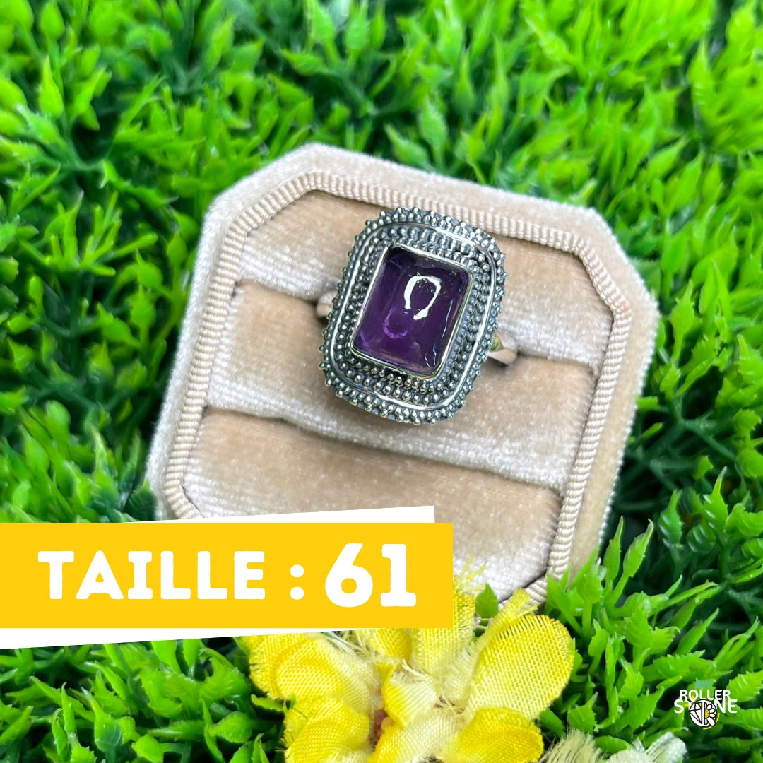 Bague Argent 925 Améthyste #168