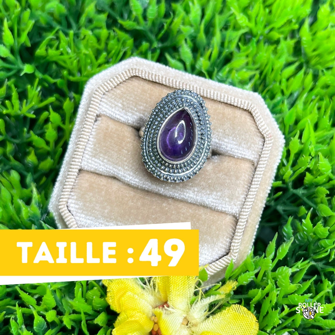 Bague Argent 925 Améthyste #154