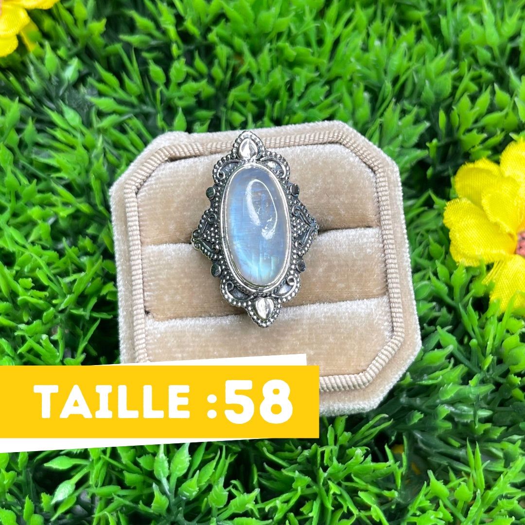 Bague Argent 925 Pierre de Lune #22