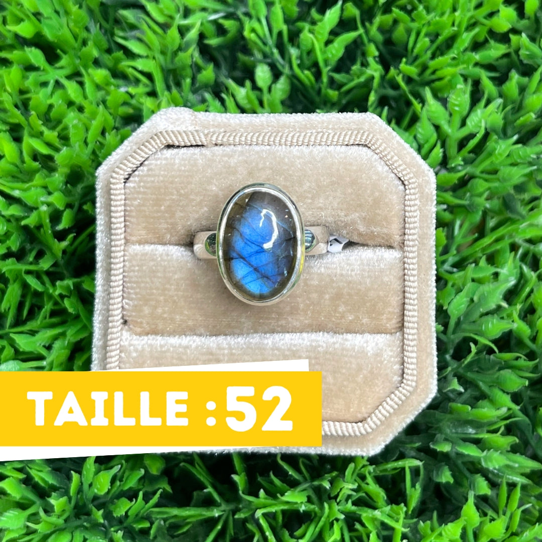 Bague Argent Labradorite Bluefire #208