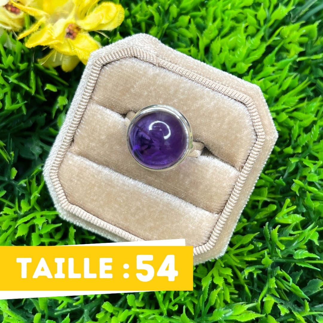 Bague Argent Améthyste #32