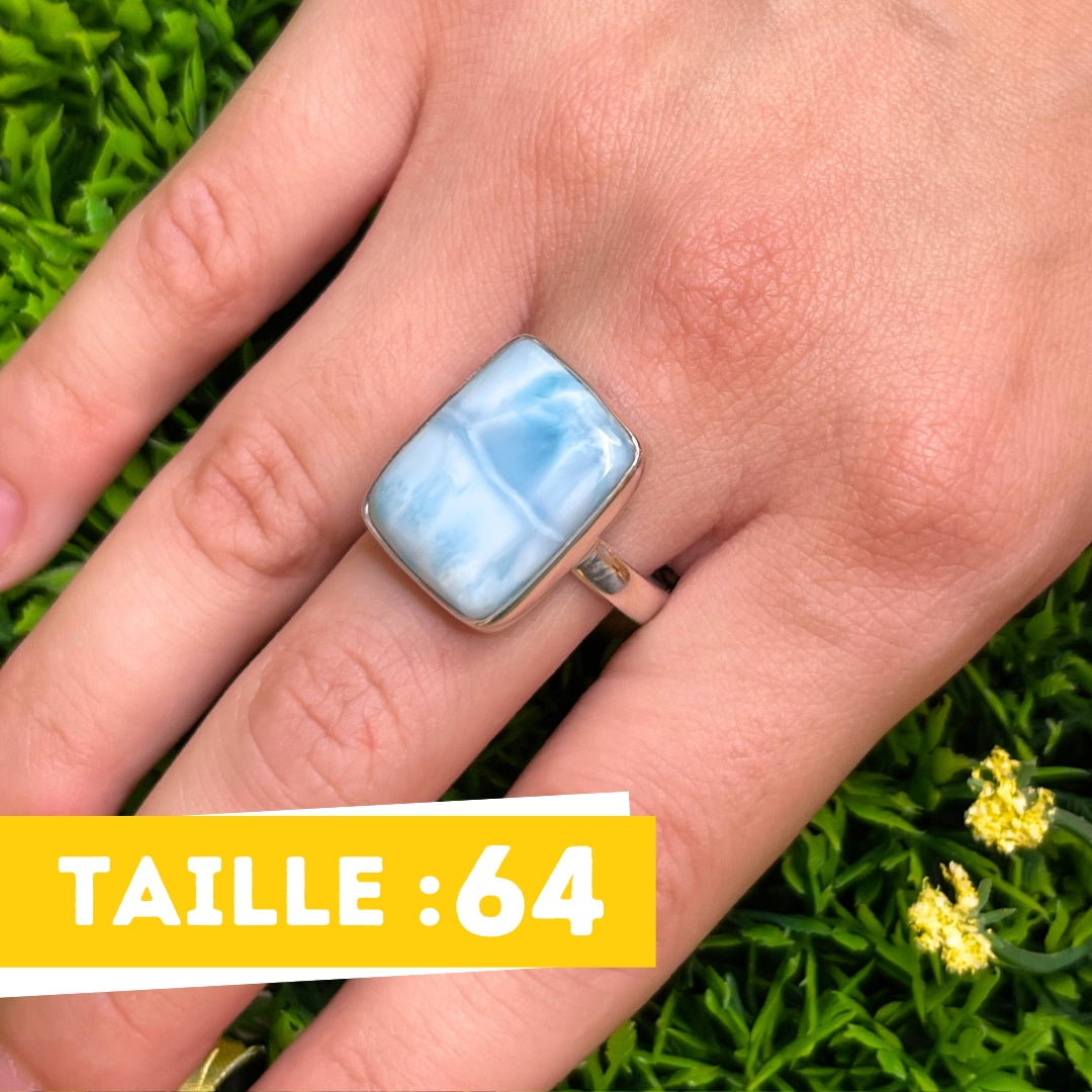 Bague Argent Larimar #92