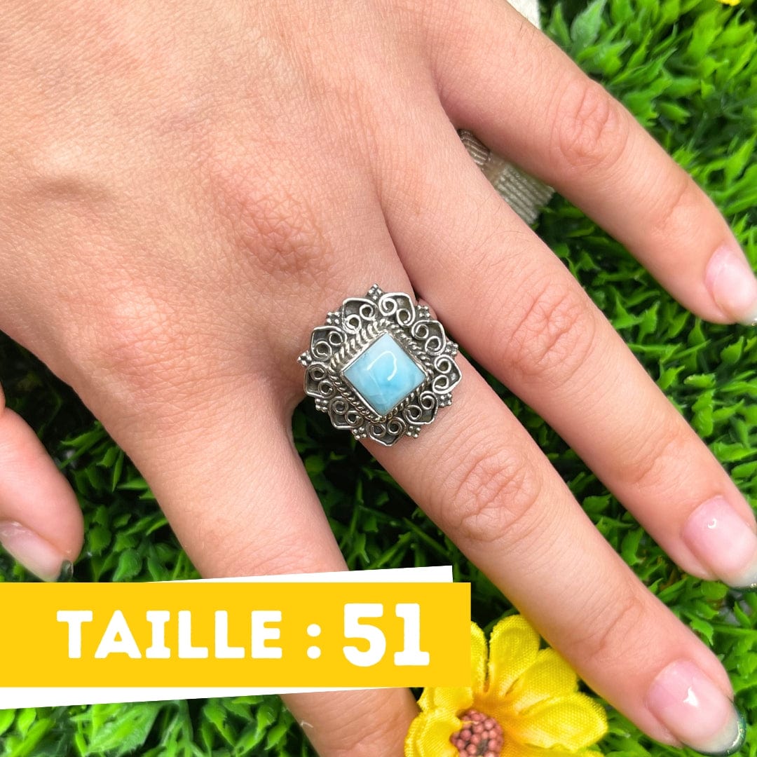 Bague Argent Larimar #40