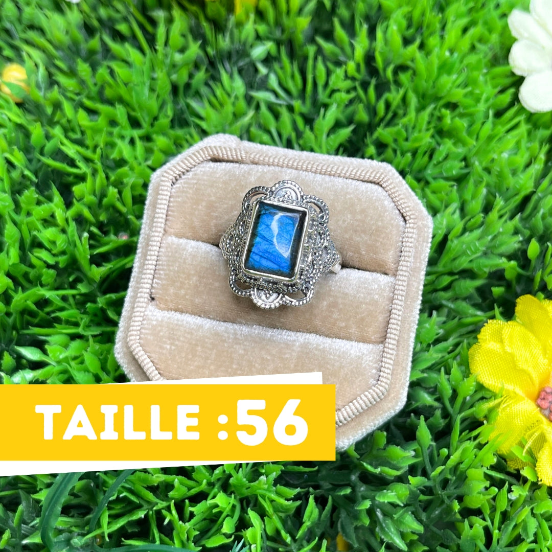 Bague Labradorite Bluefire Argent 925 #30