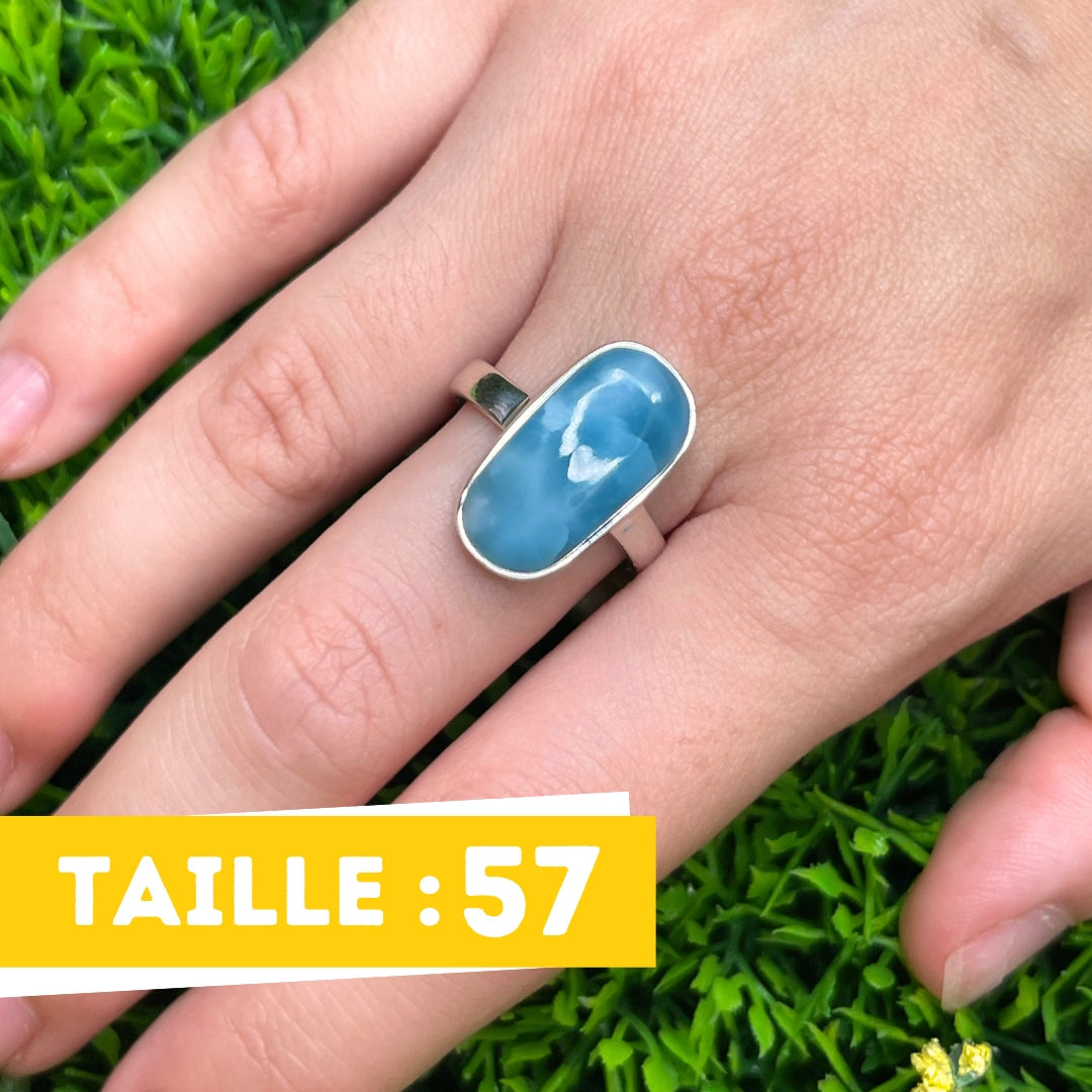 Bague Argent Larimar #109