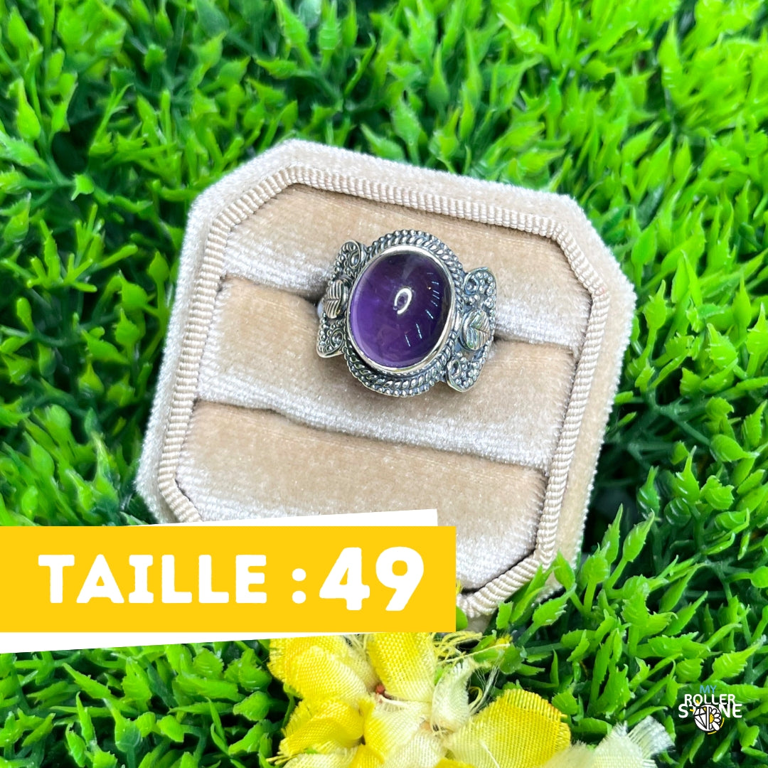 Bague Argent 925 Améthyste #159