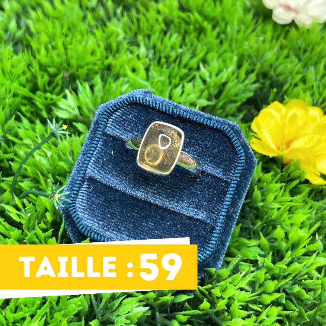 Bague Argent Citrine #9