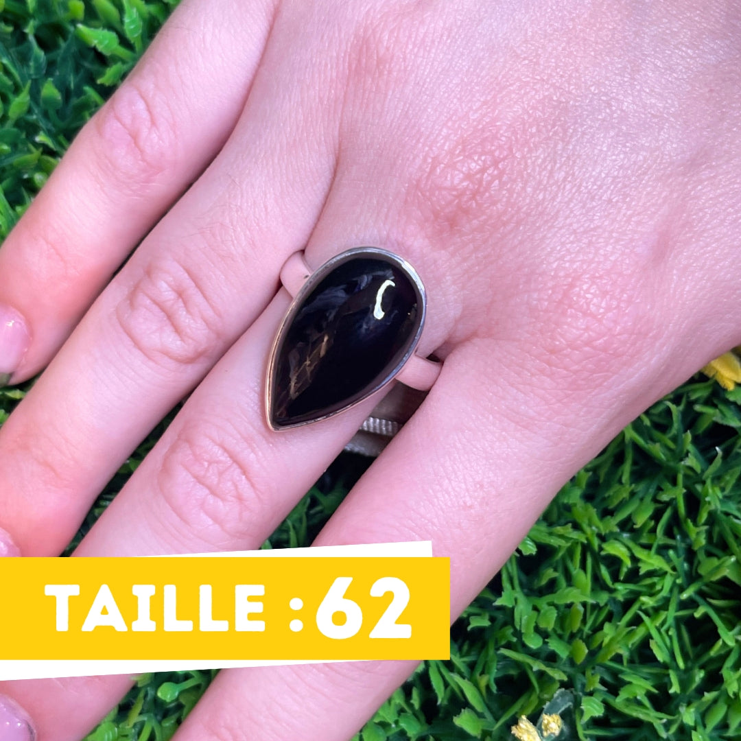 Bague Onyx Argent #15