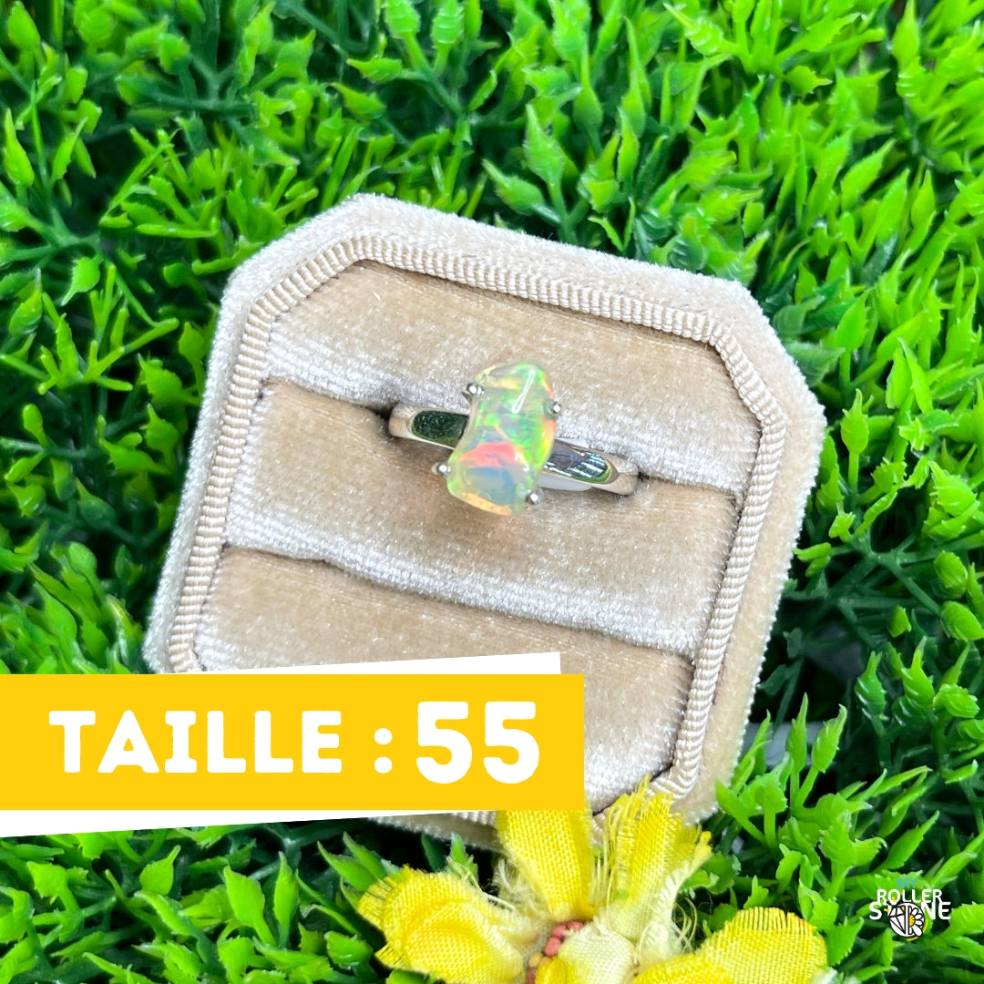 Bague Argent Opale d&#39;Ethiopie #288