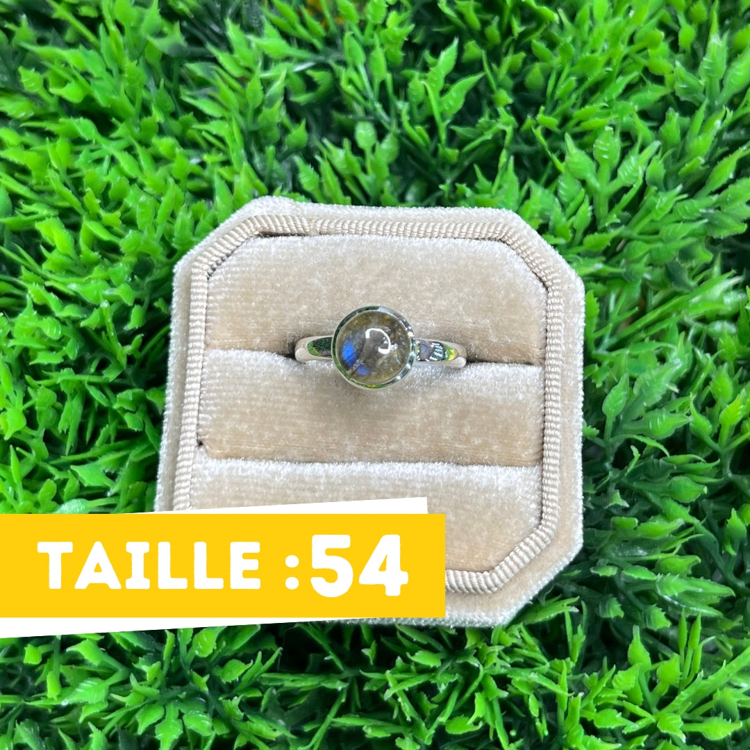 Bague Argent Labradorite Bluefire #189