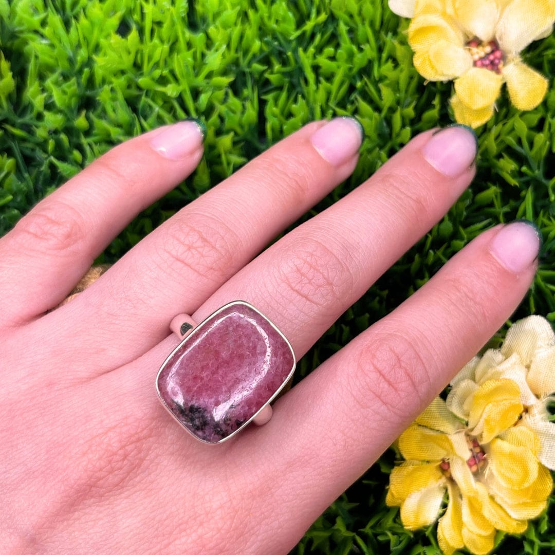 Bague Argent Rhodonite Australienne #15