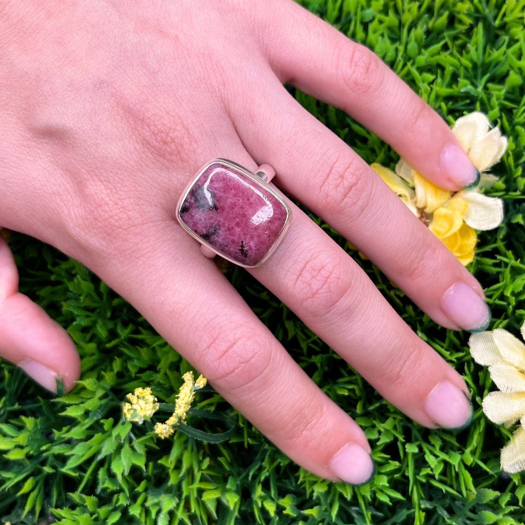 Bague Argent Rhodonite Australienne #27