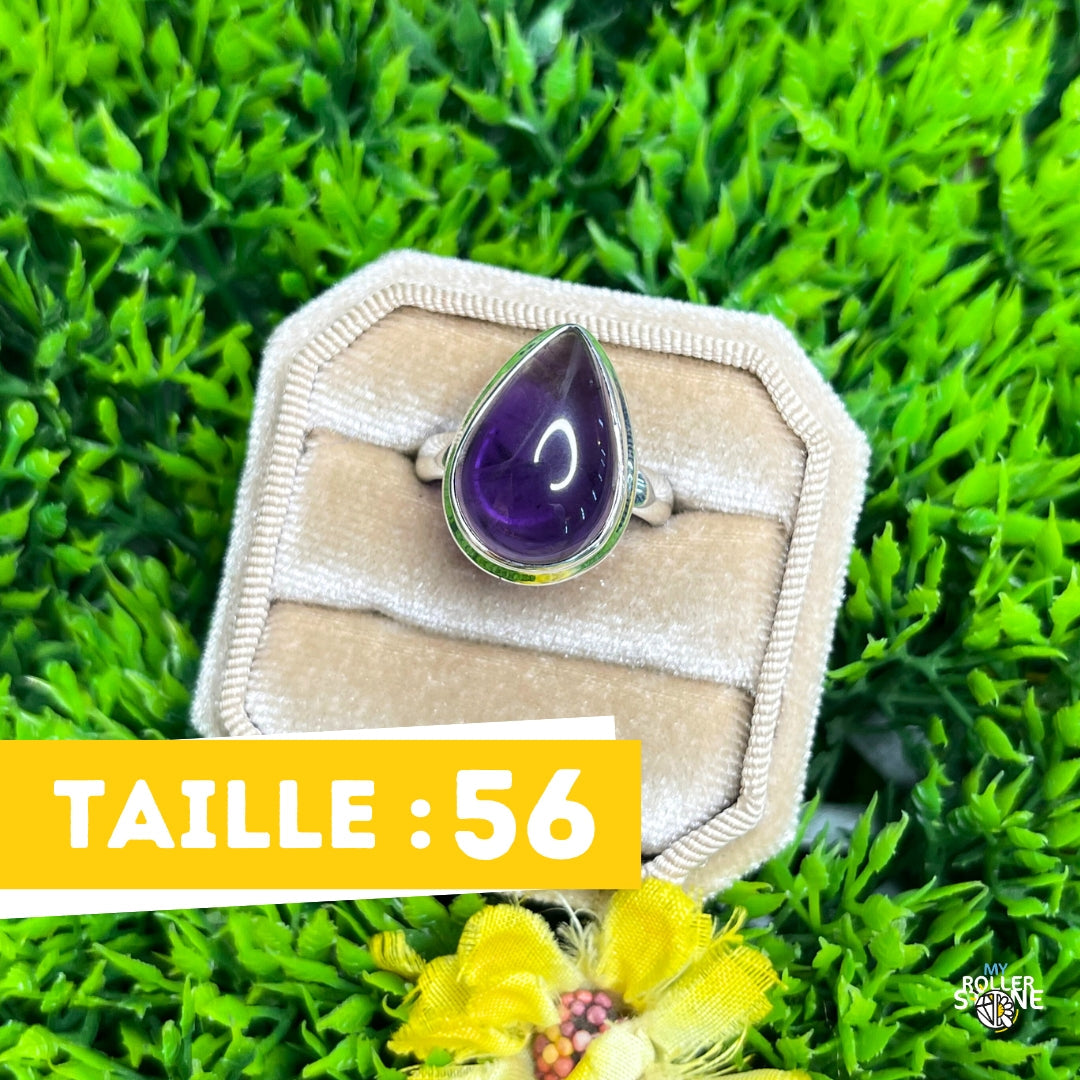 Bague Argent 925 Améthyste #109