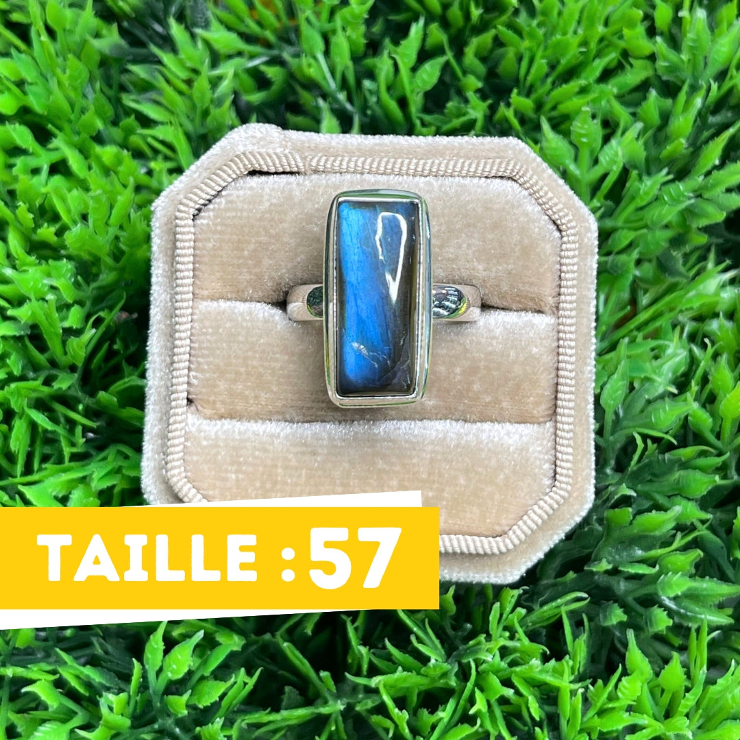 Bague Argent Labradorite Bluefire #202